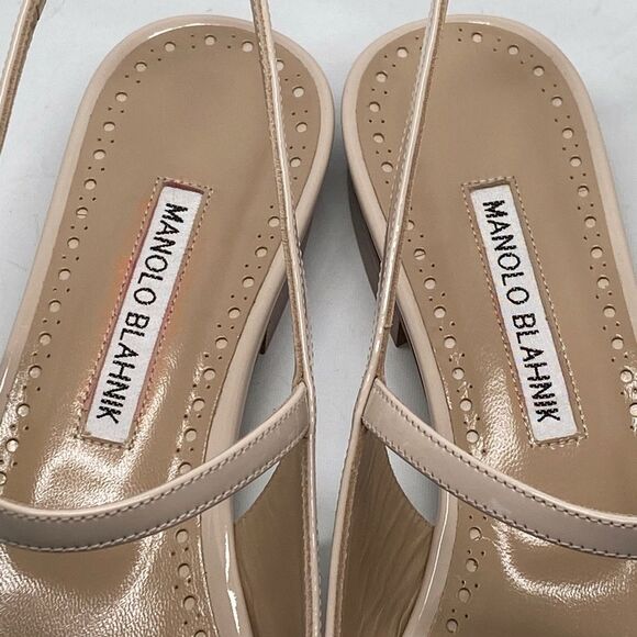 Manolo Blahnik Didion Patent Leather Flats size 39 - Picture 3 of 11